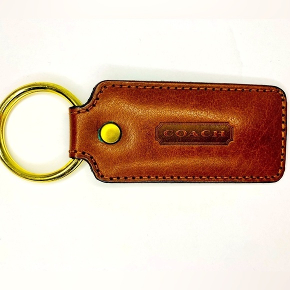 Vintage Coach Tan  Hangtag  Key Ring/Key Fob NWOT - Picture 1 of 5